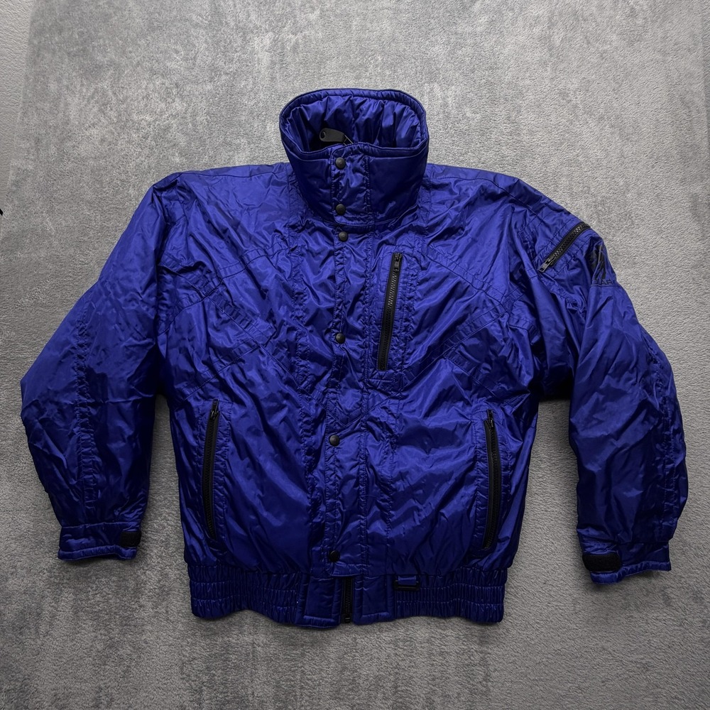 Vintage Solus By Kaelin Jacket Mens Medium Blue Typhoon‎ 3191 Ski Bomber 90s